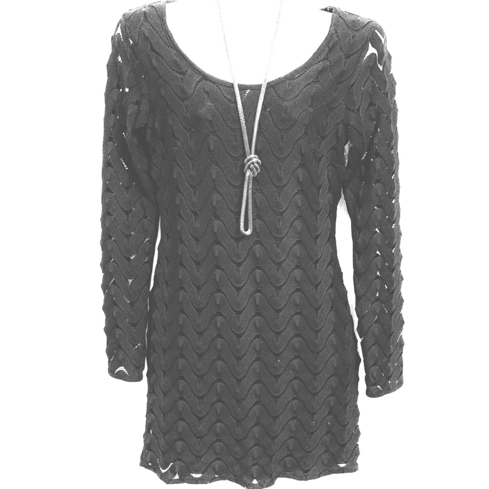 ***Free People***Dress Black Crochet